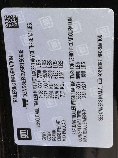 2025 Chevrolet Suburban 4WD RST