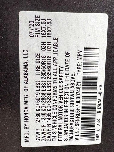 2020 Honda Odyssey EX-L