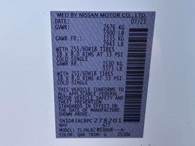 2023 Nissan Pathfinder S 4WD