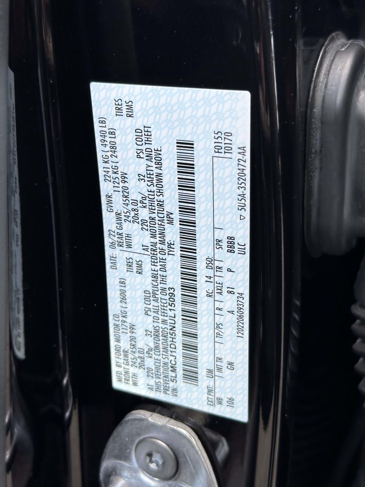 2022 Lincoln Corsair Standard