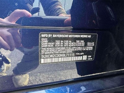 2022 BMW X7 xDrive40i