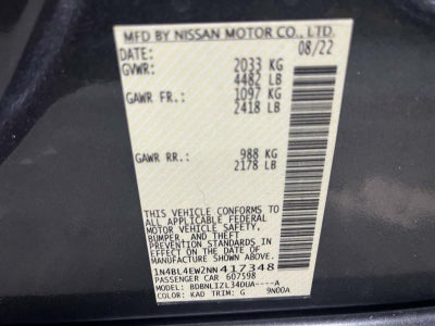 2022 Nissan Altima SL Intelligent AWD