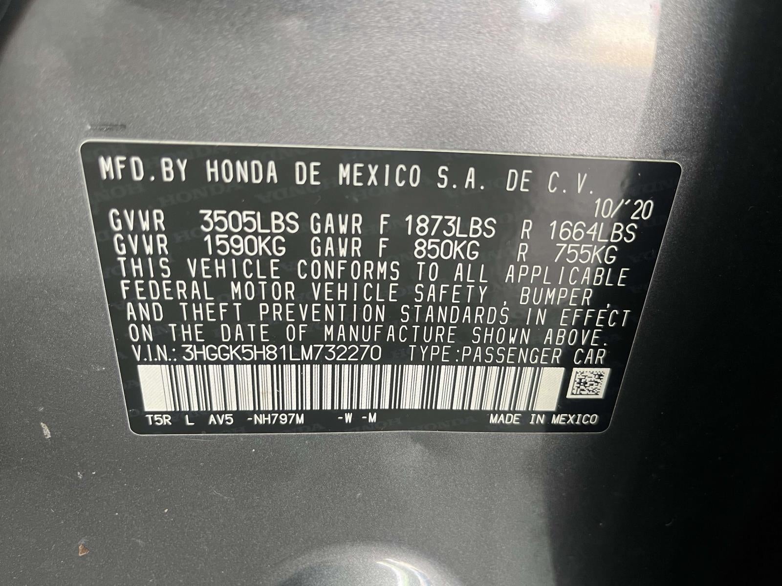 2020 Honda Fit EX