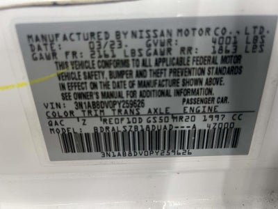 2023 Nissan Sentra SR Xtronic CVT