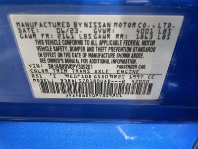 2023 Nissan Sentra SR Xtronic CVT