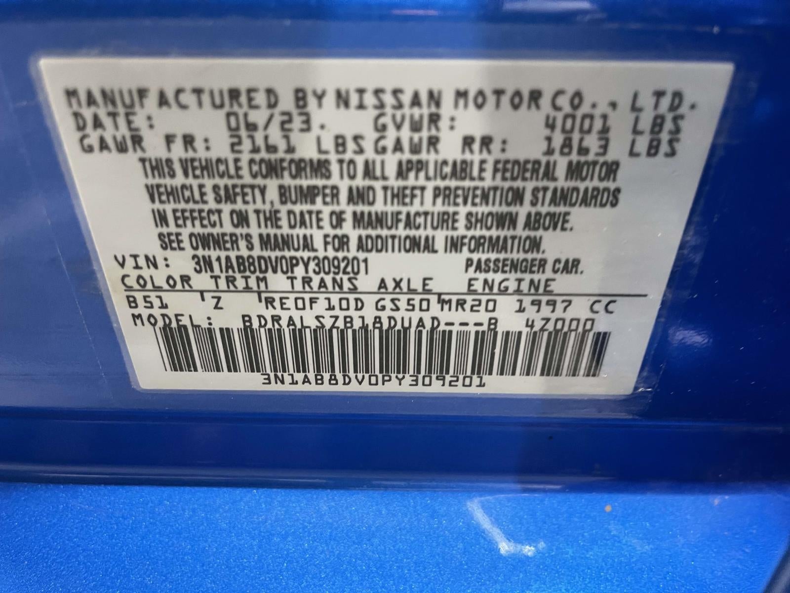 2023 Nissan Sentra SR Xtronic CVT