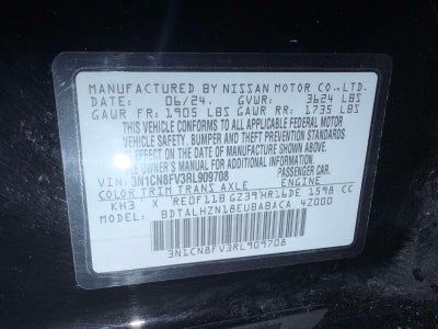 2024 Nissan Versa 1.6 SR