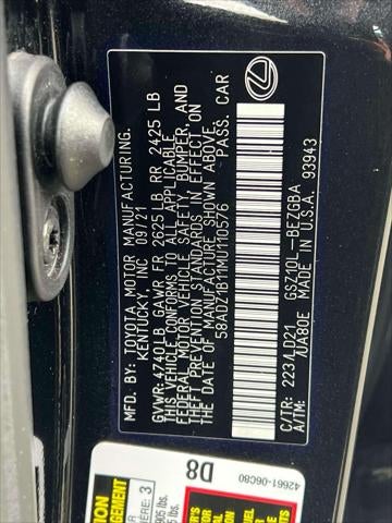 2021 Lexus ES ES 350