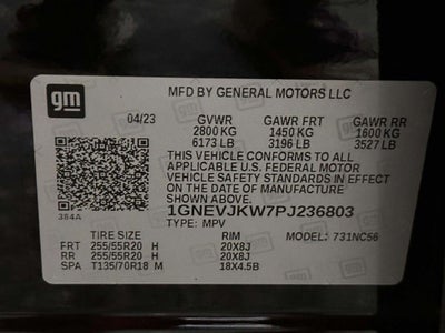 2023 Chevrolet Traverse AWD RS