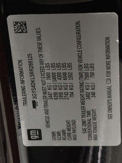 2024 Cadillac Escalade 4WD Premium Luxury Platinum