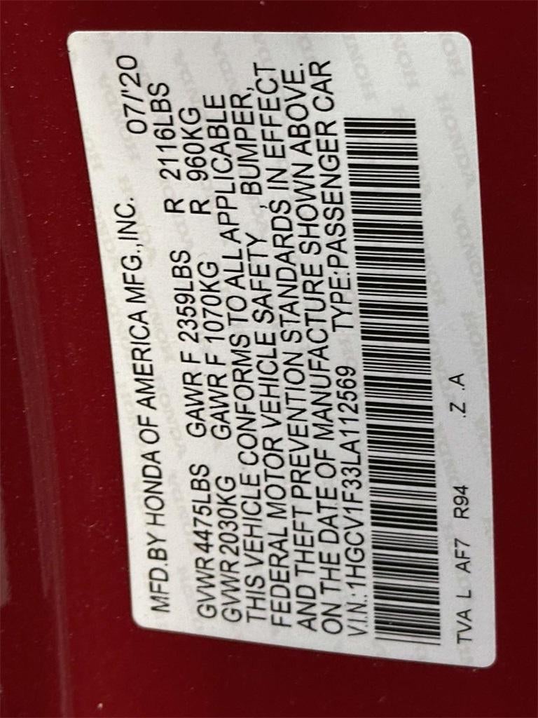 2020 Honda Accord Sport