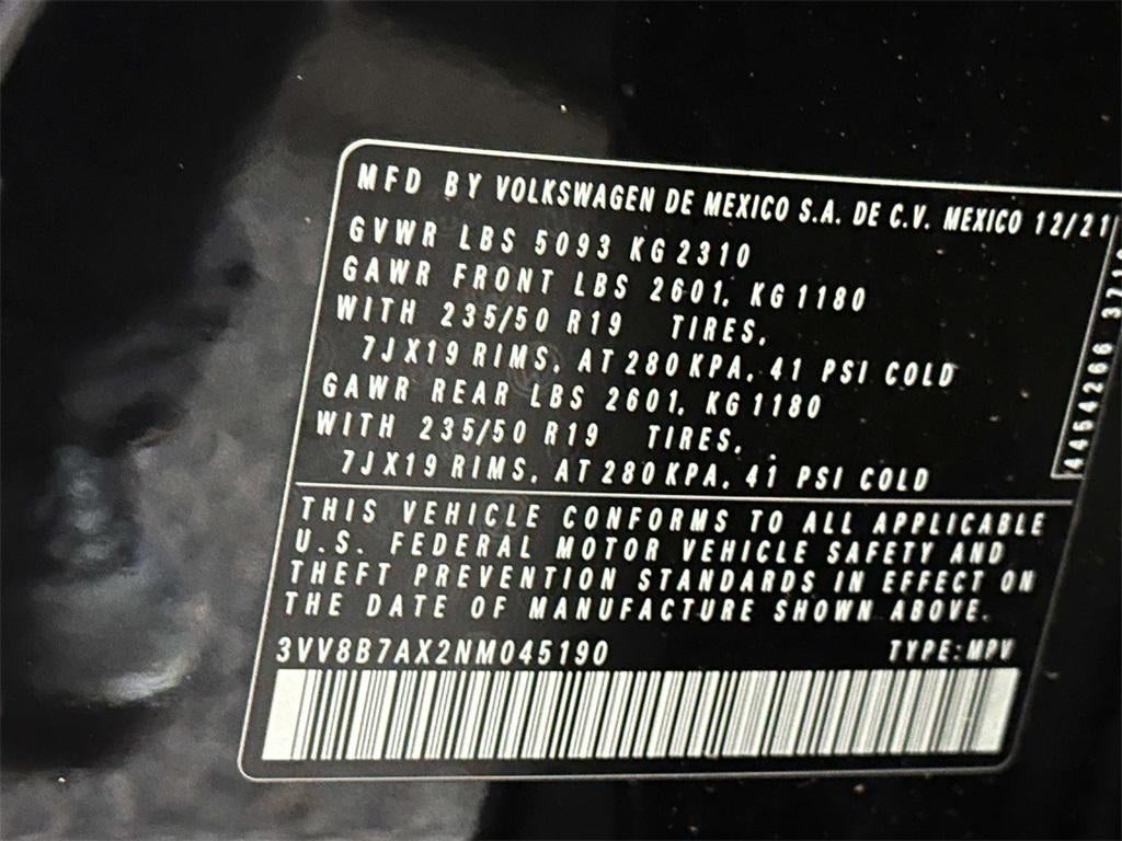 2022 Volkswagen Tiguan 2.0T SE R-Line Black