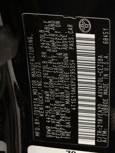 2023 Toyota Camry SE