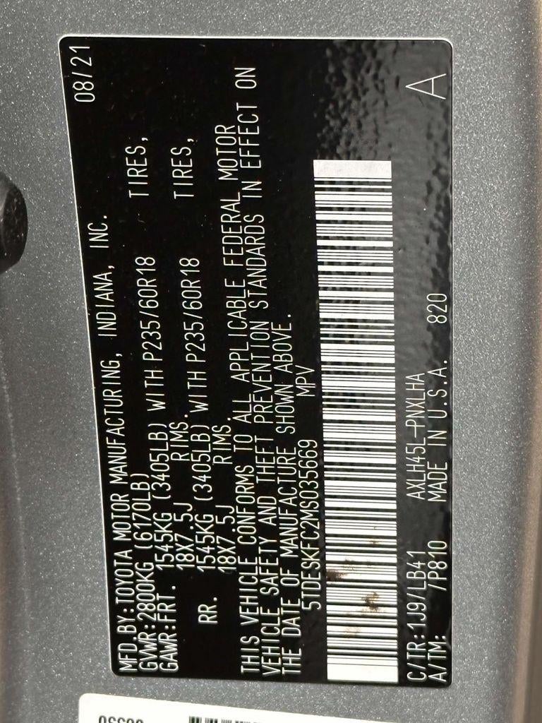 2021 Toyota Sienna Platinum