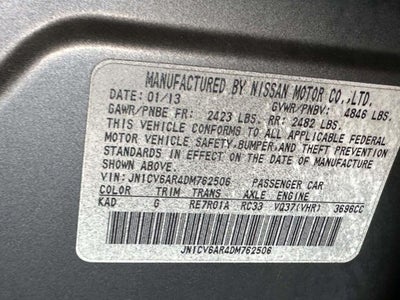 2013 INFINITI G37x X