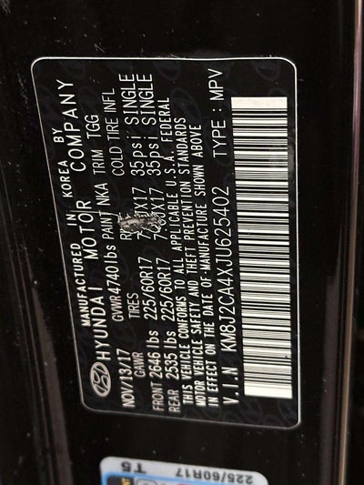 2018 Hyundai Tucson SE