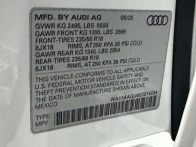 2025 Audi All-new Q5 Premium TFSI quattro S tronic