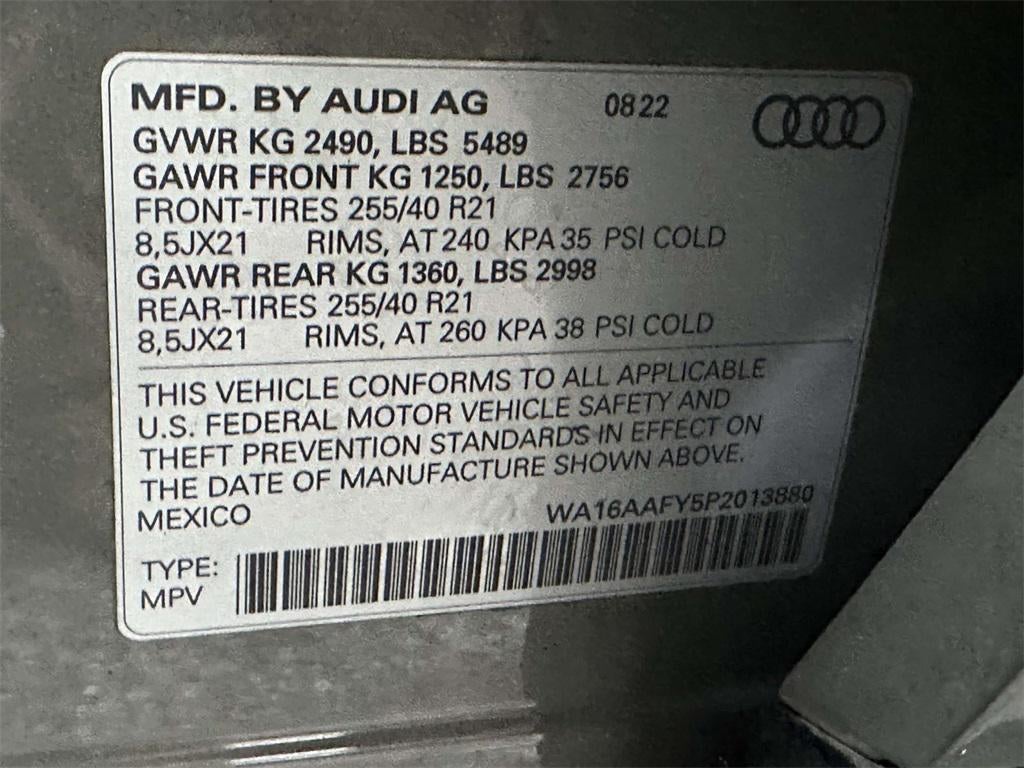 2023 Audi Q5 Sportback Prestige 45 TFSI S line quattro S tronic