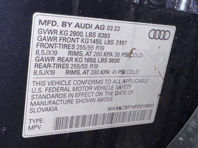 2023 Audi Q7 Premium 45 TFSI quattro Tiptronic