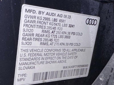 2024 Audi Q7 Premium 55 TFSI quattro Tiptronic