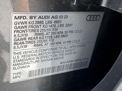 2023 Audi Q7 Premium 55 TFSI quattro Tiptronic