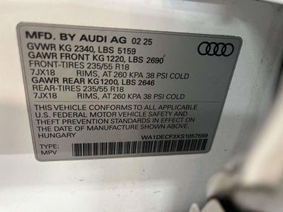 2025 Audi Q3 Premium 45 TFSI S line quattro Tiptronic