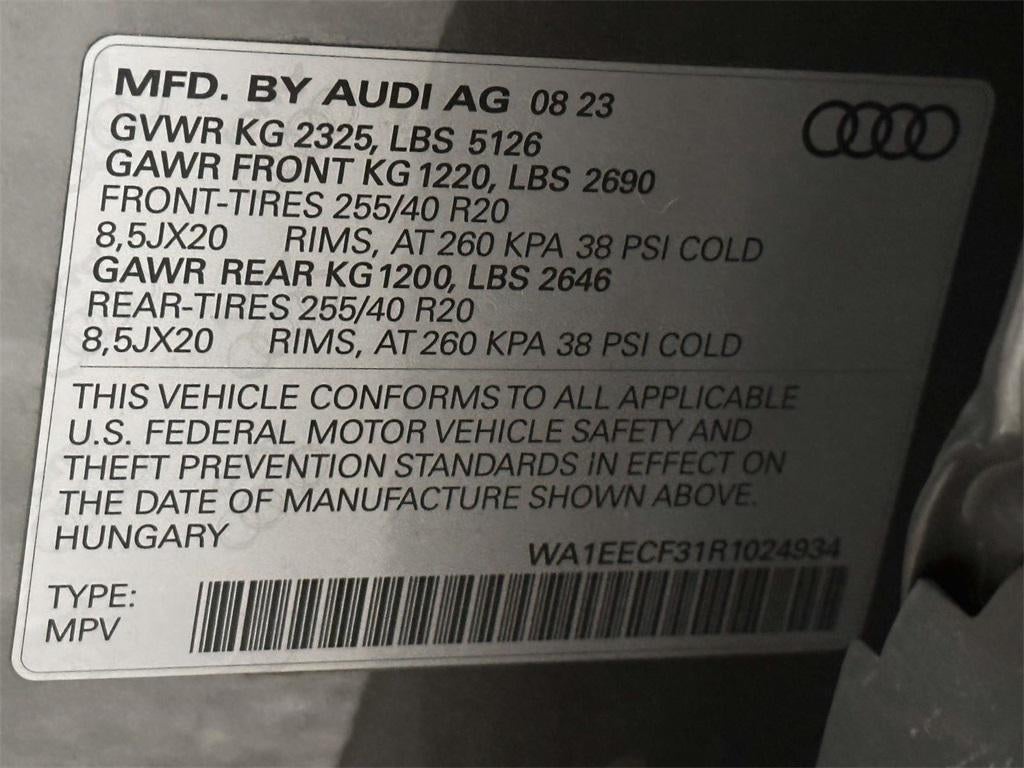 2024 Audi Q3 Premium Plus 45 TFSI S line quattro Tiptronic