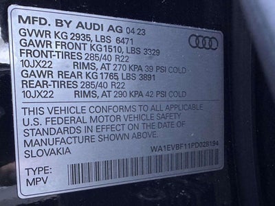 2023 Audi Q8 Premium Plus 55 TFSI quattro Tiptronic