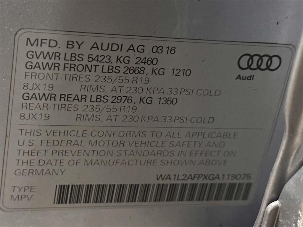 2016 Audi Q5 2.0T Premium
