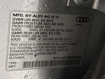 2019 Audi Q7 55 Premium