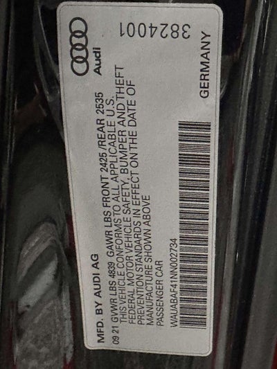 2022 Audi A4 Premium 40 TFSI quattro S tronic