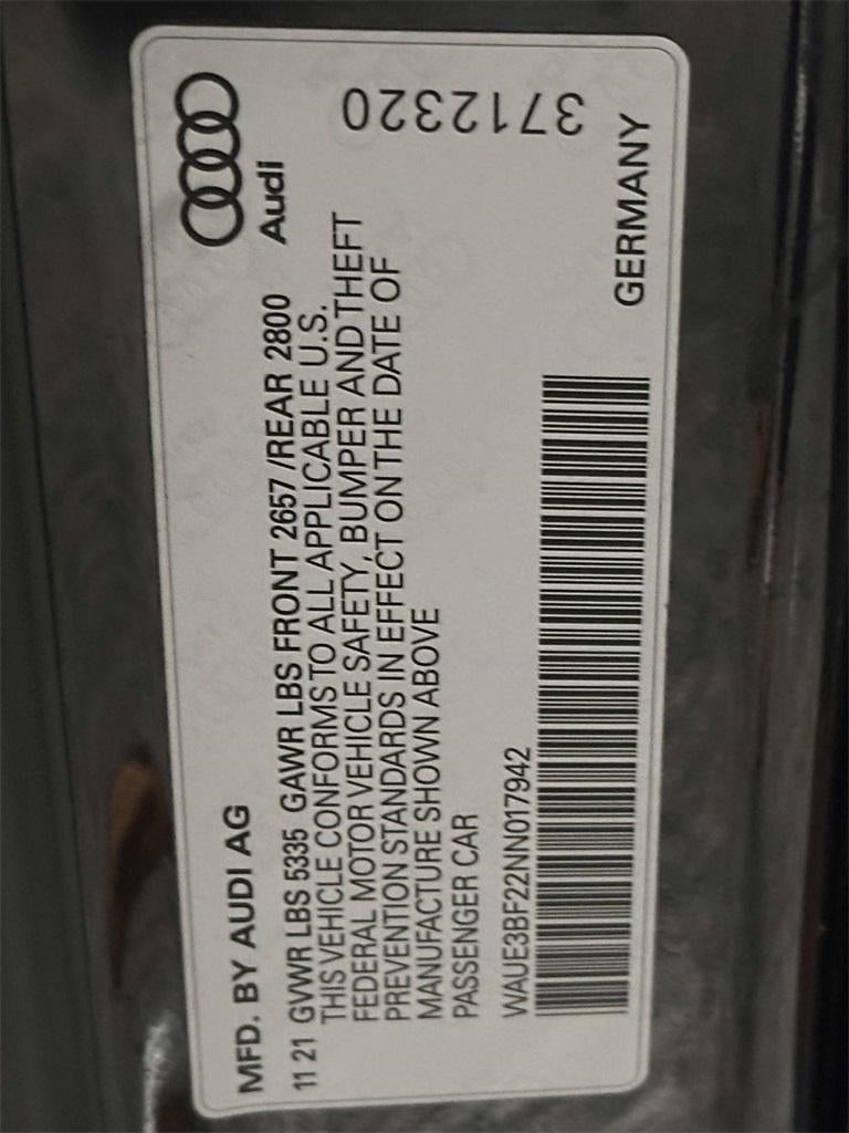 2022 Audi A6 Sedan Premium Plus 45 TFSI quattro S tronic