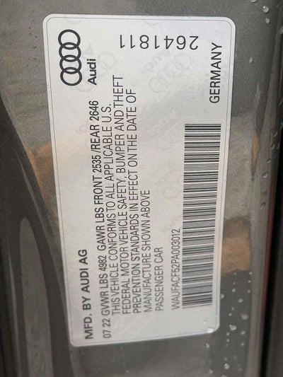 2023 Audi A5 Sportback Premium Plus 45 TFSI S line quattro S tronic