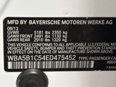 2014 BMW 535i 535i