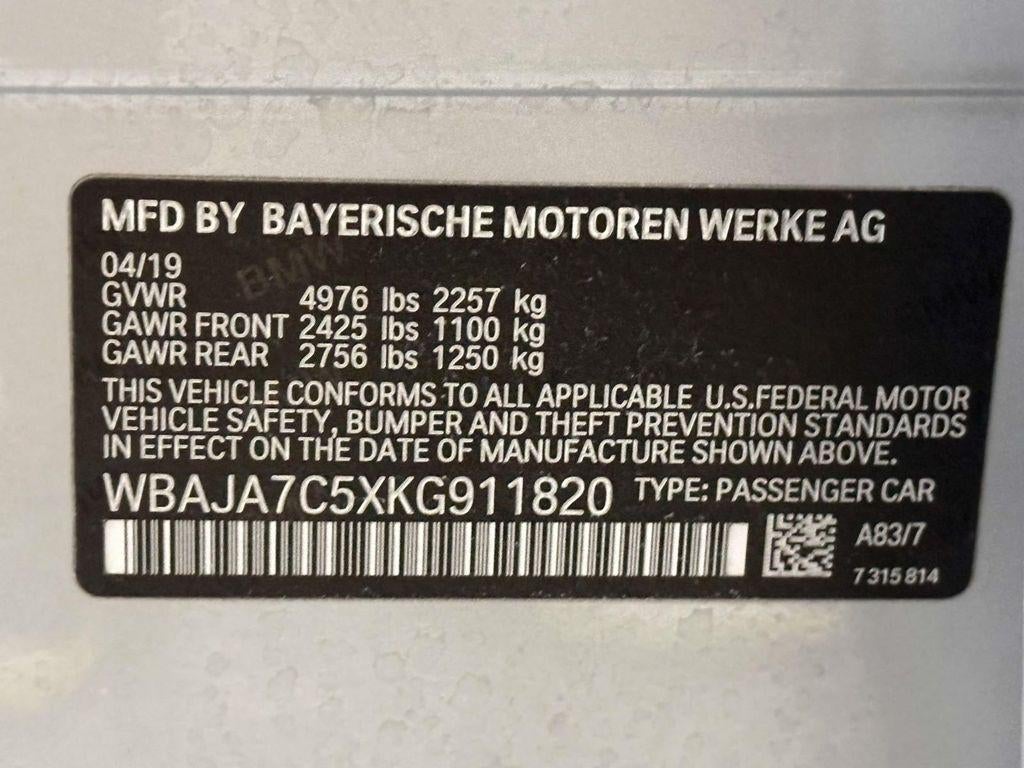 2019 BMW 5 Series 530i xDrive