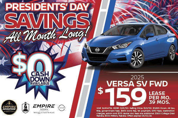 2025 Nissan Versa SV FWD