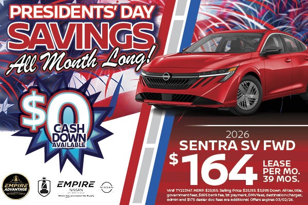 2026 Nissan Sentra SV FWD