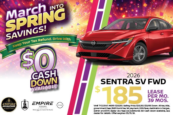 2026 Nissan Sentra SV FWD