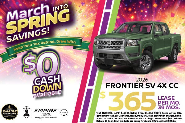 2026 Nissan Frontier SV 4X CC