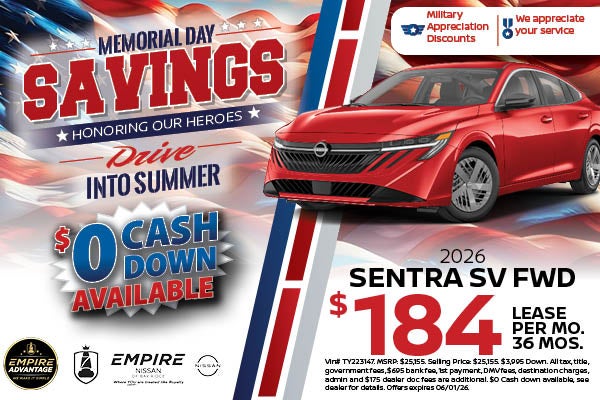 2026 Nissan Sentra SV FWD