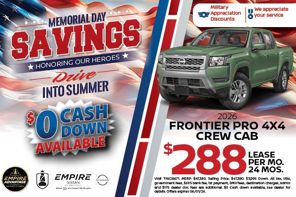 2026 Nissan Frontier Pro 4x4 Crew Cab